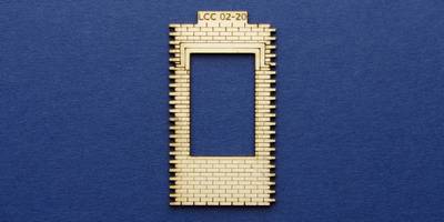 LCC 02-20 OO gauge single square window panel type 2